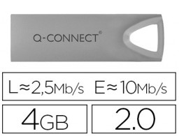 Memoria Q-Connect USB 2.0 Flash Premium 4 GB
